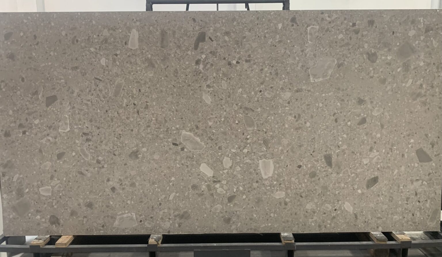lamina sinterizada ultracompacta terrazzo grey bancada piso revestimento